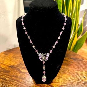 Beaded Butterfly Necklace